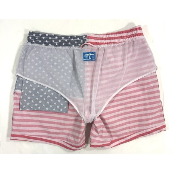 Chubbies Mens Swim Trunks The Mericas Size XL Classic 5.5" USA Flag Mesh Lined - Picture 6 of 14
